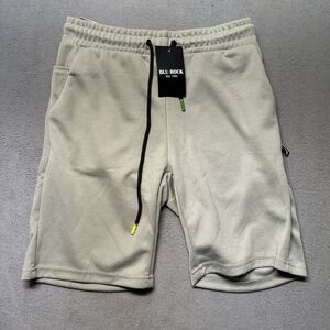 Blu Rock Mens Small Sweat Shorts Gray Drawstring Athletic Lounge NWT